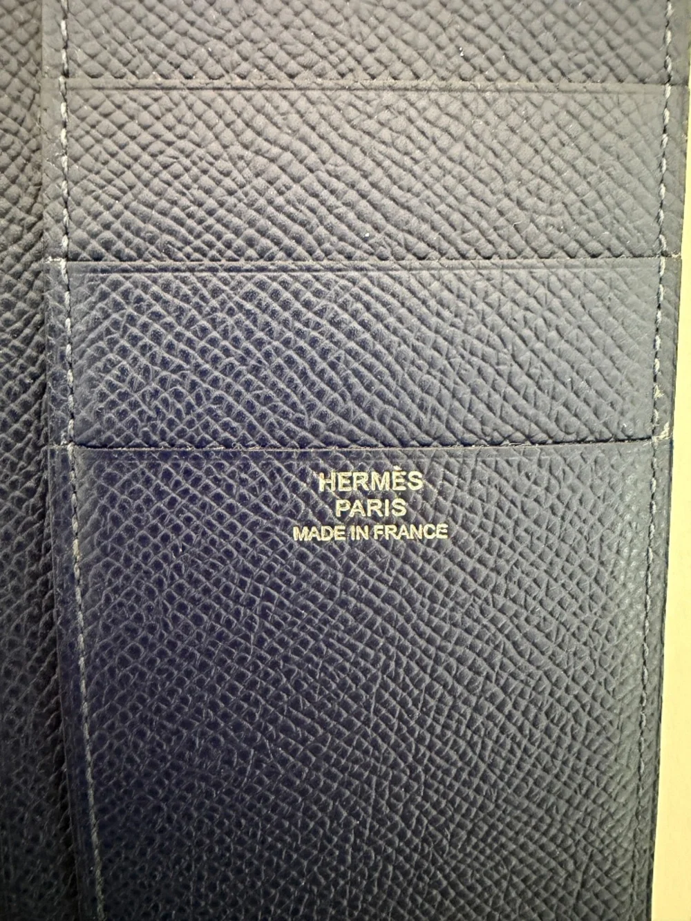 Hermes Bleu Indigo Calfskin Epsom SMART CLASSIC CASE